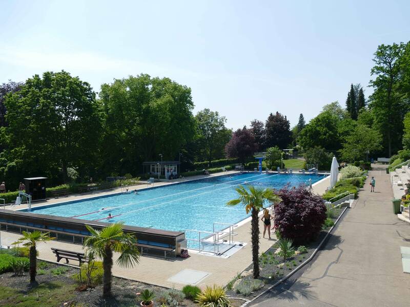  50-Meter-Becken im Ebersbacher Waldhöhenfreibad