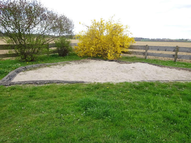 Sandkasten auf dem Spielplatz Kohlplatte in Büchebronn