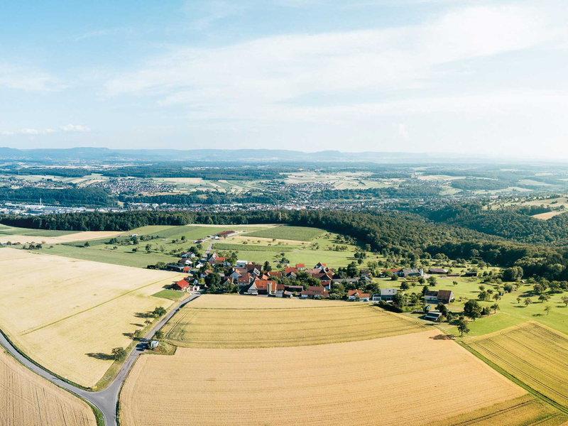 Luftbild von Krapfenreut