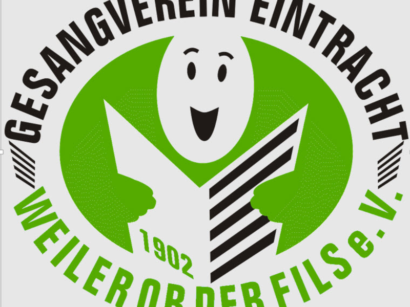 Logo des Gesangverein Weiler in den Farben schwarz, weiß und grün