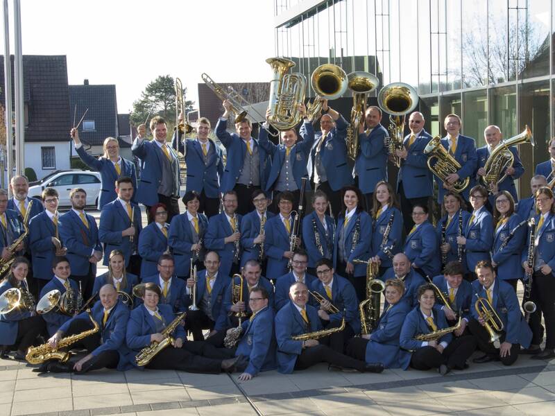 Gruppenfoto des Musikvereins Ebersbach